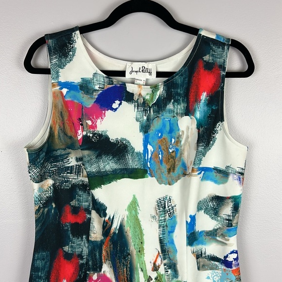 Joseph Ribkoff Multicolor Abstract Dress - Picture 3 of 12